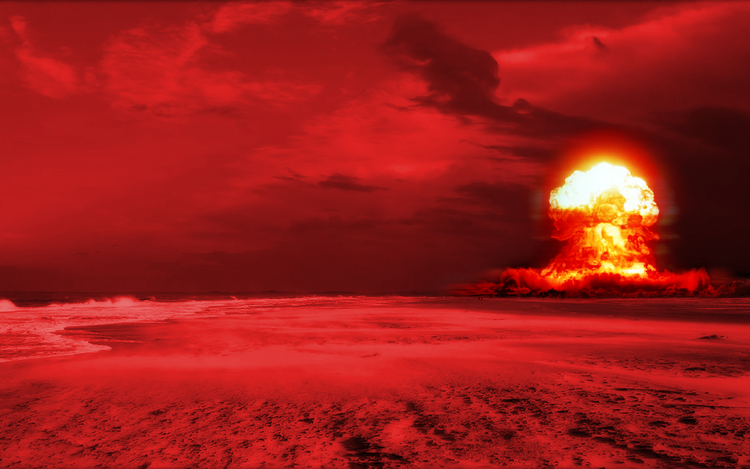 Illustration of nuclear explosion.
