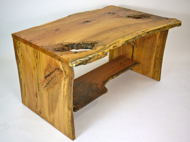 small organic oak desk