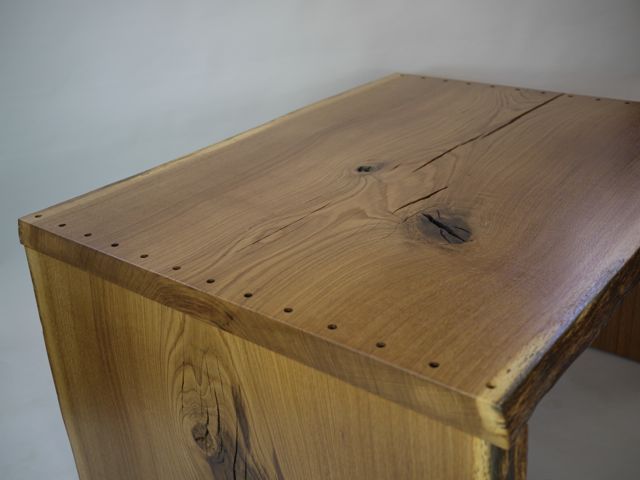 natural edge oak desk