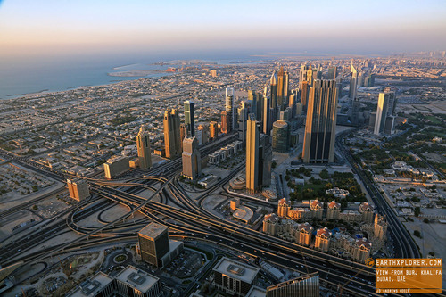 View of Dubai from The Burj Khalifa