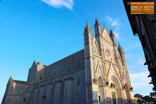 A large 14th century Roman Catholic cathedral situated in the town of Orvieto in Umbria.