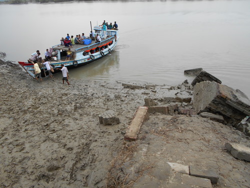 A broken ferry ghat