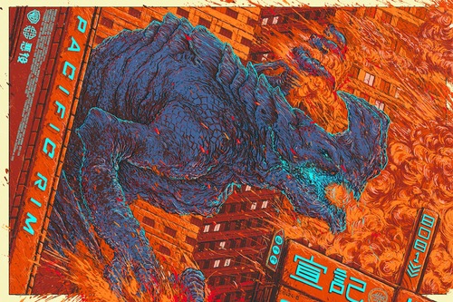 Pacific Rim Kaiju variant poster by Ash Thorp