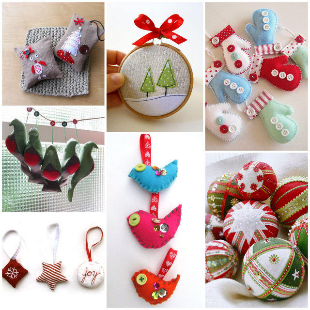 Christmas Tree Decorations Sewing  Christmas Decorating