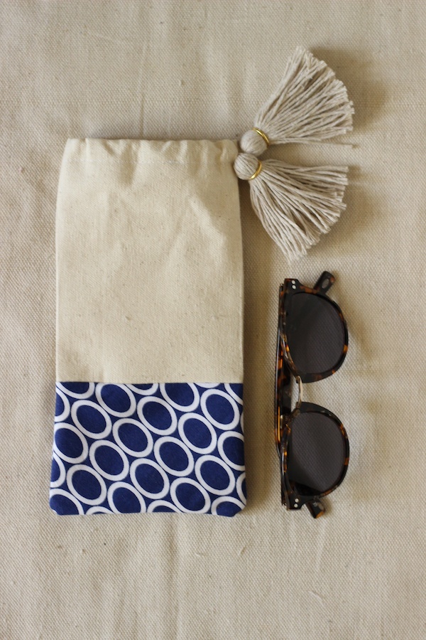 Fabric Paper Glue for Luri & Wilma | DIY Tasselled Sunglasses Pouch