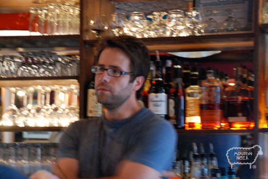Kevin doing his thing behind the bar- #1 rule in bartender is act like you are care!
