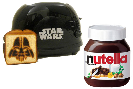 Nutella is simply the best and with this new Dark Vader toaster I'm all smiles!