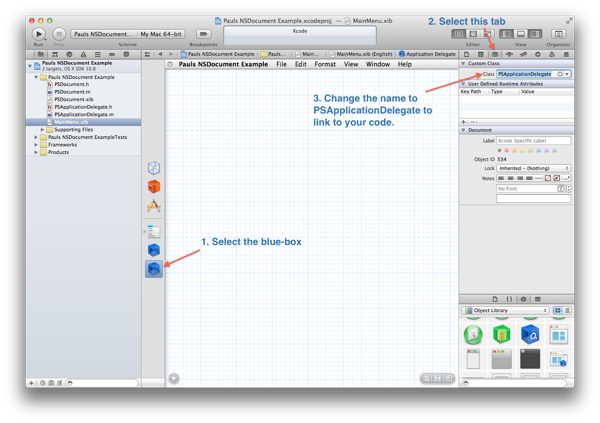 Custom Object in Xcode 4 4 Interface Builder
