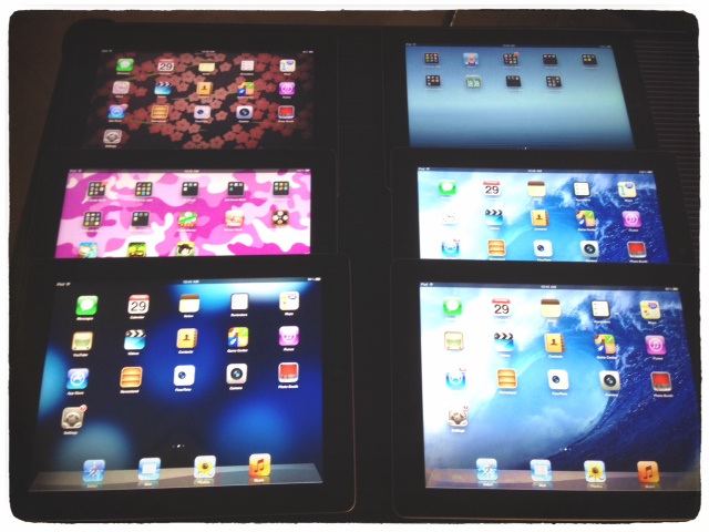 iPads before I started getting down to business.
