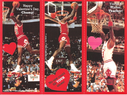 michael jordan valentine cards