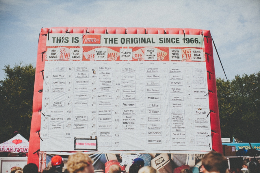 Warped Tour Inflatable set times