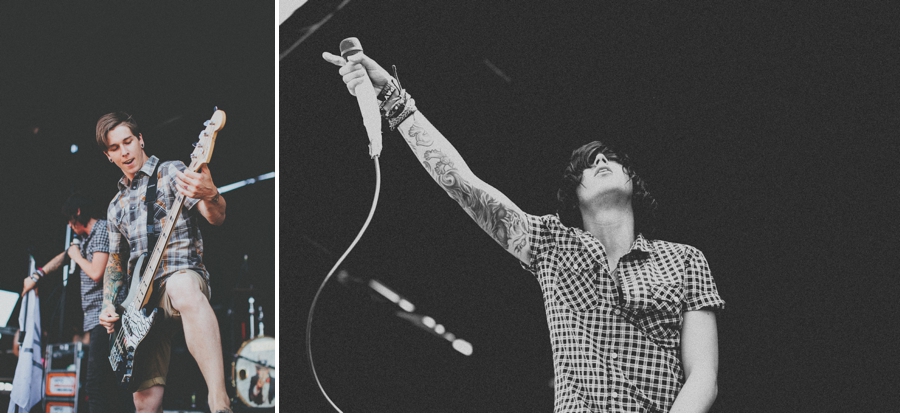Kellin Quinn performs with Sleeping with Sirens at Vans Warped Tour in Dallas, Texas