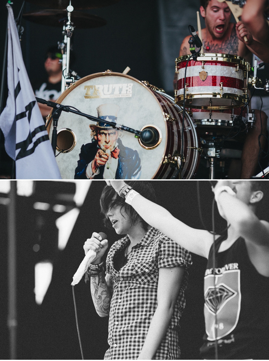 Kellin Quinn performs with Sleeping with Sirens at Vans Warped Tour in Dallas, Texas