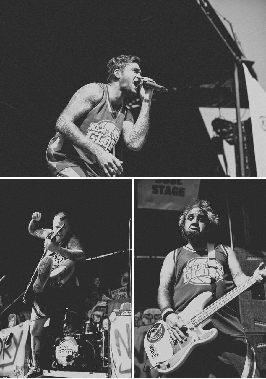 Florida pop-punk band New Found Glory performs on Vans Warped Tour 2012 in Dallas, Texas.