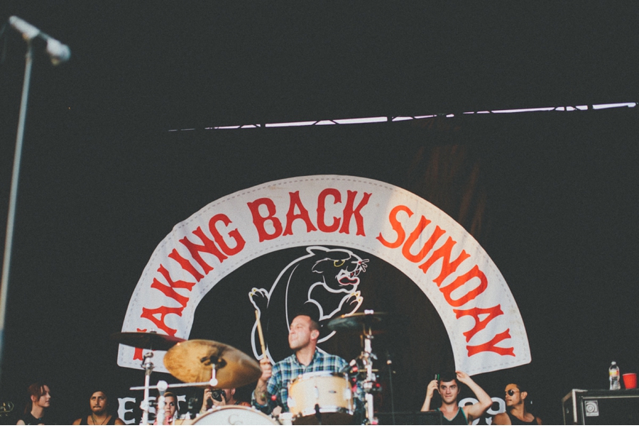 Taking Back Sunday takes the stage at Vans Warped Tour 2012 in Dallas, Texas.