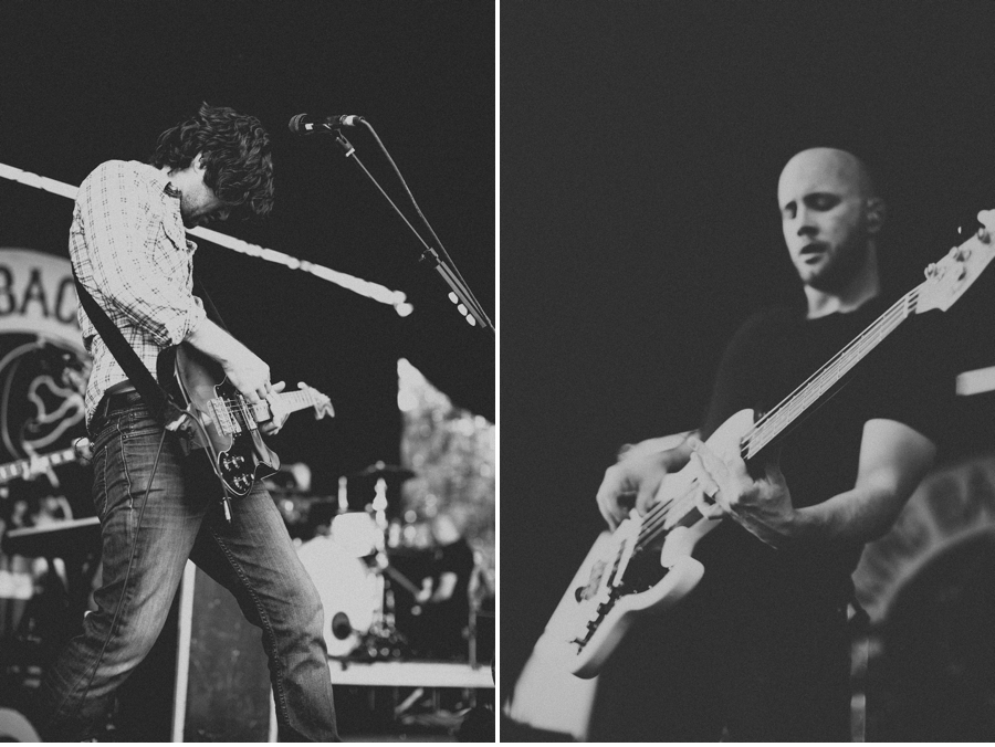 John Nolan and Shaun Cooper of Taking Back Sunday perform at Vans Warped Tour 2012 in Dallas, Texas.