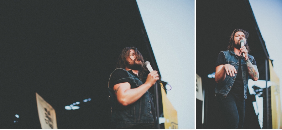 Adam Lazzara of Taking Back Sunday perform at Vans Warped Tour 2012 in Dallas, Texas.