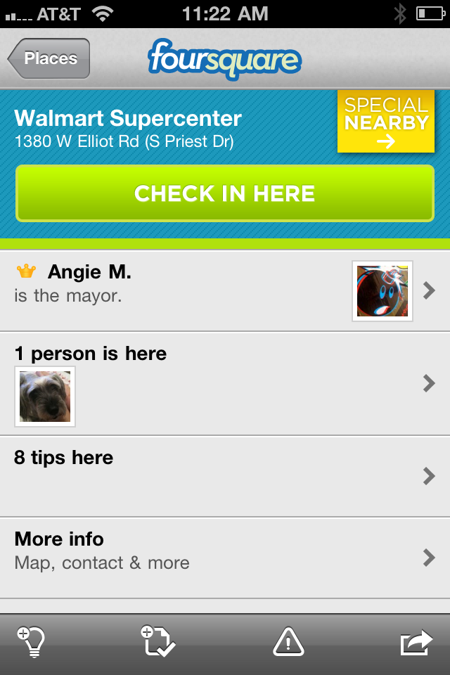Walmart Foursquare Competing Offer