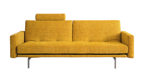 modern yellow sofa