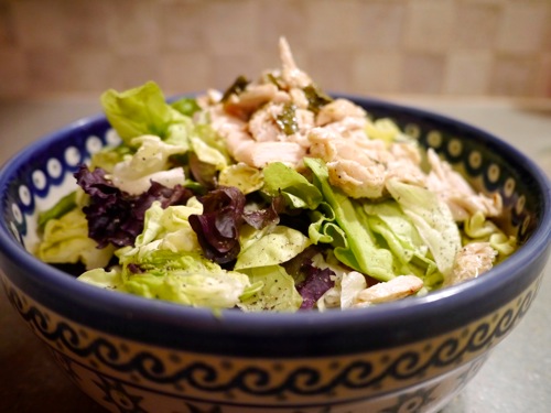 Chicken salad with blue cheese