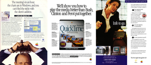 Sampling of Apple ads from the early to mid 90s.