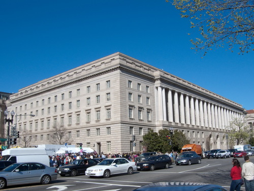 Click photo to download. Caption: IRS headquarters in Washington, DC. Credit: Internal Revenue Service.