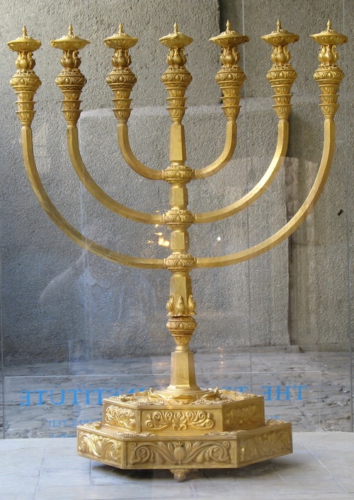 ISRAEL Hanukkah-menorah-temple