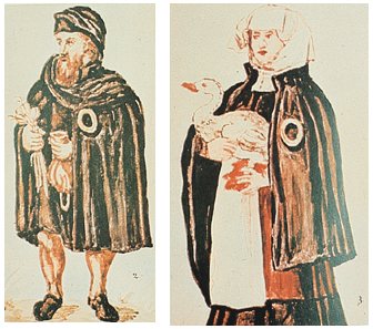 Jews from Worms, Germany, during the Middle Ages. Credit: Wikimedia Commons.
