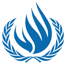 TheÂ Â United Nations Human Rights Council logo. Credit: UNHRC.