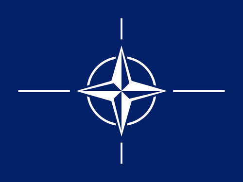 The NATO flag. Credit: NATO.