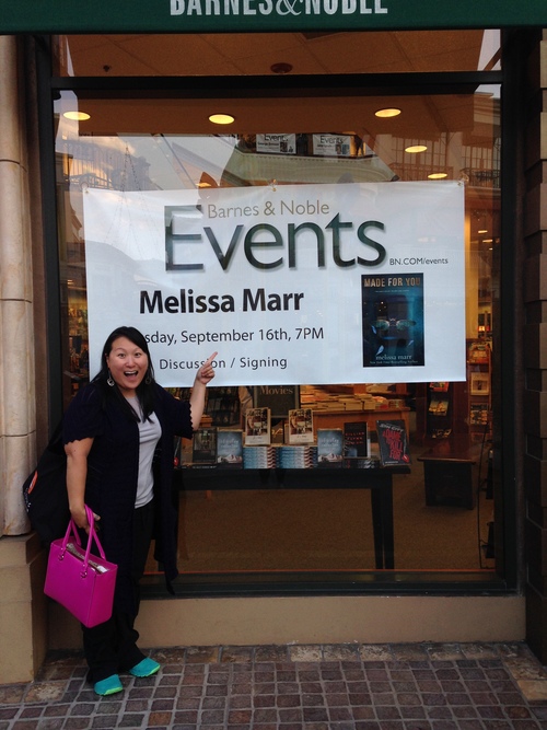 See how excited Kimberly is to see Melissa Marr?