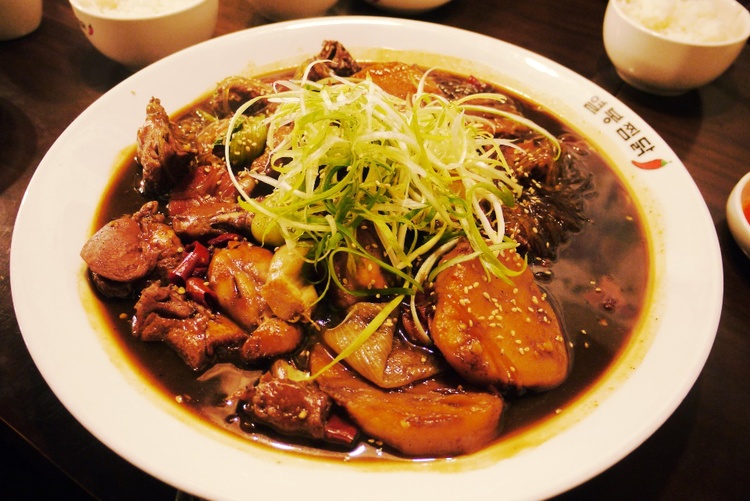 korean food braised chicken