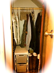 Jennifer Closet after cleaning it out