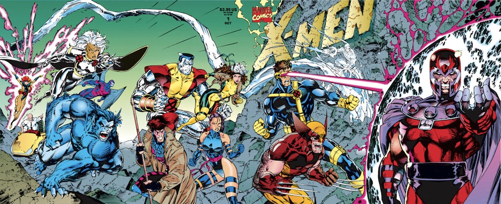 The iconic/infamous Jim Lee cover for X-Men  #1 