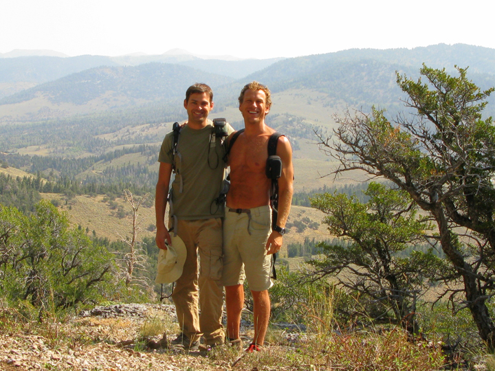 My brother Joss and I in Nevada's Humboldt National Forest.