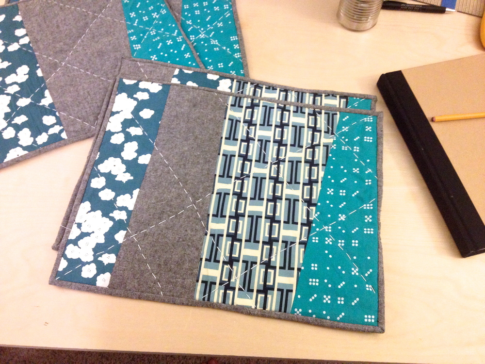 Modern quilted placemats 1