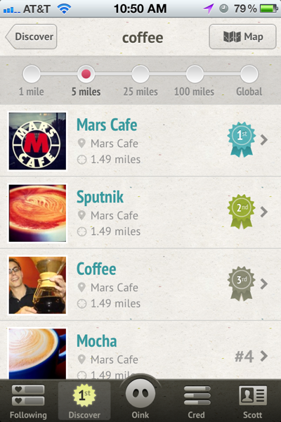 Oink Coffee Rankings within 5 Miles of My Location
