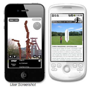A user view of the VPAP AR layer on both an iPhone and an Android. Image courtesy of VPAP.