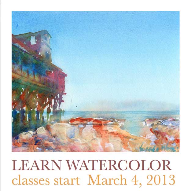 Learn Watercolor Flyer