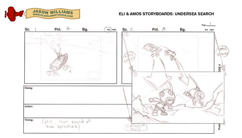 Eli & Amos Storyboards: Undersea Search