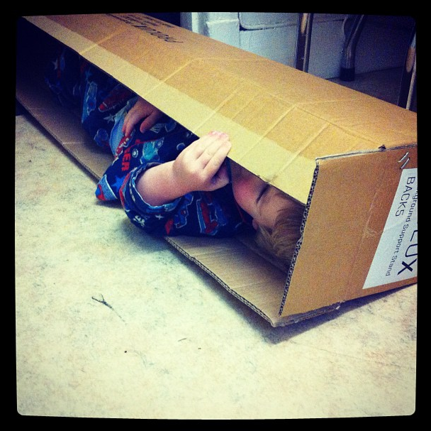 baby in a box by simon pollock