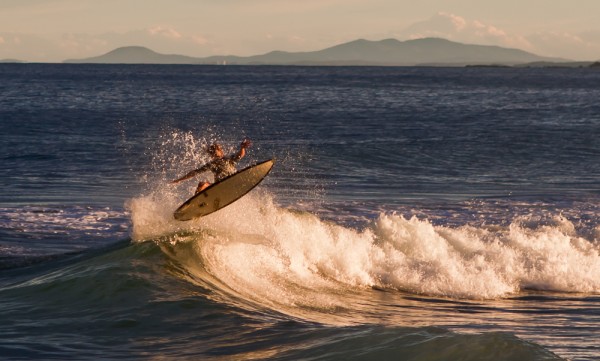 Boy Surfing at Sawtell Beach