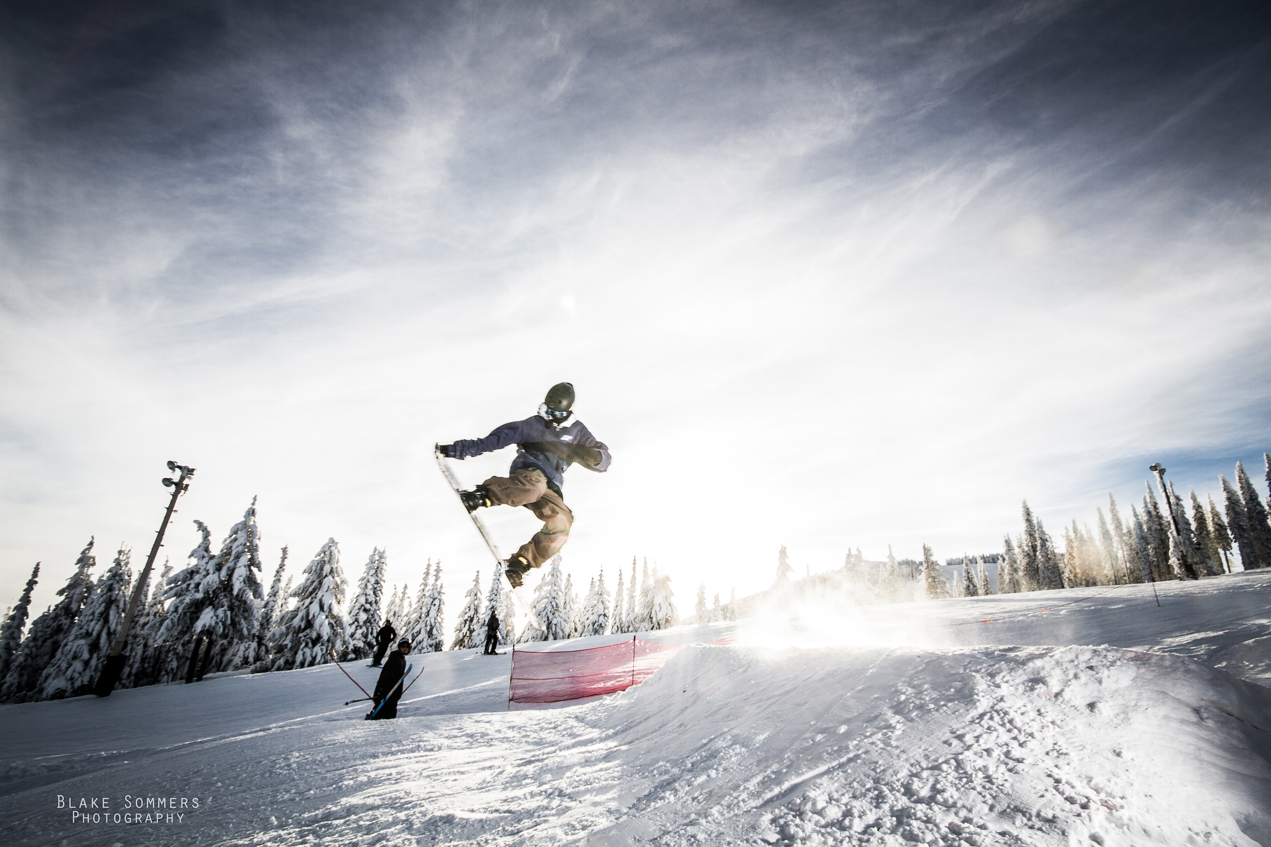 Strobist Skiing and Snowboarding Mt Spokane, Washington-1