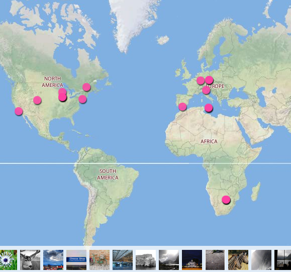 my Flickr map