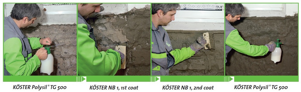 Negative Side Waterproofing - Koster NB1 Grey