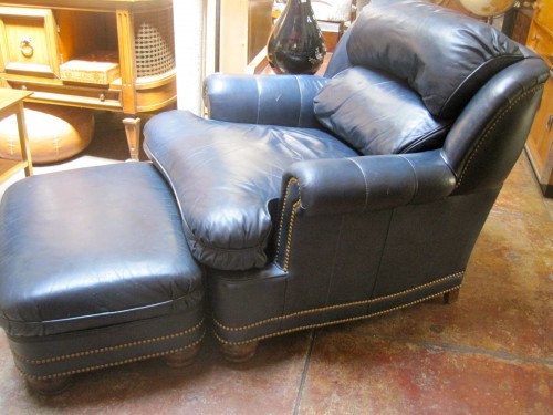 generational joy - hancock & moore leather club chair with matching