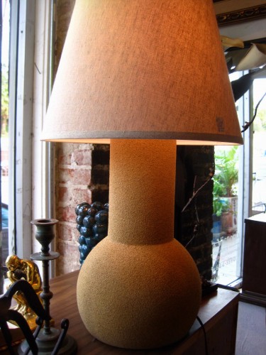 Pottery Lamp With Sand Finish