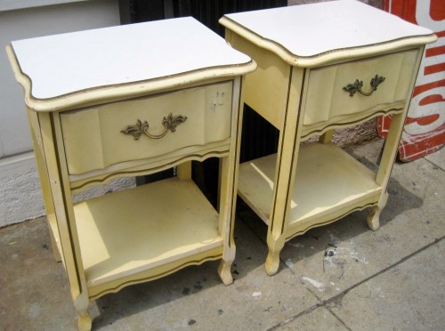 Pair of French Provincial Nightstands