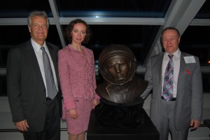 Yuri Gagarin statue at Adler Planetarium