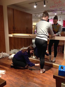 Russian Pointe pointe shoe fitting